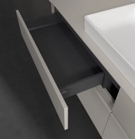 Тумба під раковину Villeroy & Boch Collaro 160х50 см із підсвічуванням ДСП м'який сірий C028B0VK