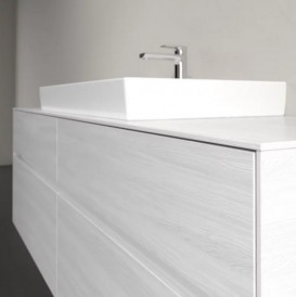 Тумба під раковину Villeroy & Boch Collaro 160х50 см із підсвічуванням ДСП біле дерево C028B0E8