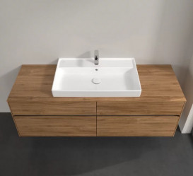 Тумба под раковину Villeroy & Boch Collaro 160х50 см с подсветкой ДСП дуб канзас C028B0RH