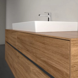 Тумба под раковину Villeroy & Boch Collaro 160х50 см с подсветкой ДСП дуб канзас C028B0RH