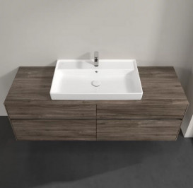 Тумба под раковину Villeroy & Boch Collaro 160х50 см с подсветкой ДСП каменный дуб C028B0RK