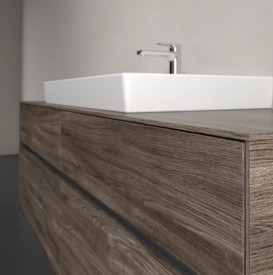 Тумба под раковину Villeroy & Boch Collaro 160х50 см с подсветкой ДСП каменный дуб C028B0RK