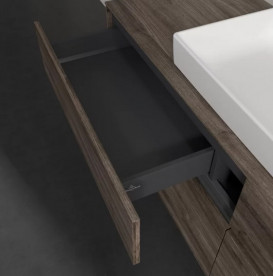 Тумба под раковину Villeroy & Boch Collaro 160х50 см с подсветкой ДСП каменный дуб C028B0RK