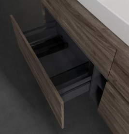 Тумба под раковину Villeroy & Boch Collaro 160х50 см с подсветкой ДСП каменный дуб C028B0RK