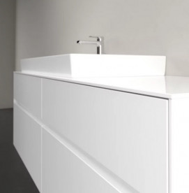 Тумба под раковину Villeroy & Boch Collaro 160х50 см с подсветкой МДФ глянцевый белый C029B0DH