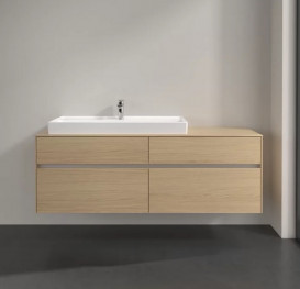 Тумба под раковину Villeroy & Boch Collaro 160х50 см с подсветкой ДСП северный дуб C029B0VJ