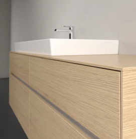 Тумба под раковину Villeroy & Boch Collaro 160х50 см с подсветкой ДСП северный дуб C029B0VJ