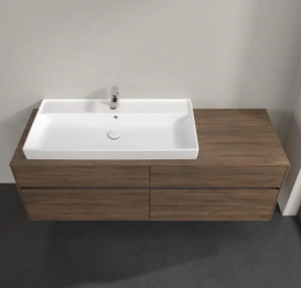 Тумба під раковину Villeroy & Boch Collaro 160х50 см з підсвічуванням ДСП дуб аризона C029B0VH