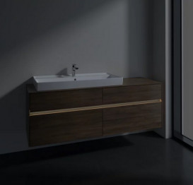 Тумба під раковину Villeroy & Boch Collaro 160х50 см з підсвічуванням ДСП дуб аризона C029B0VH