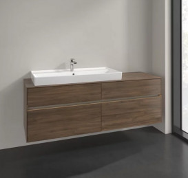 Тумба під раковину Villeroy & Boch Collaro 160х50 см з підсвічуванням ДСП дуб аризона C029B0VH