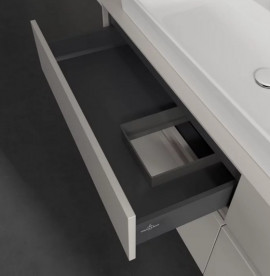 Тумба під раковину Villeroy & Boch Collaro 160х50 см із підсвічуванням ДСП м'який сірий C029B0VK