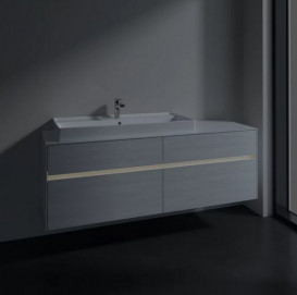 Тумба під раковину Villeroy & Boch Collaro 160х50 см із підсвічуванням ДСП біле дерево C029B0E8