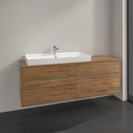 Тумба під раковину Villeroy & Boch Collaro 160х50 см із підсвічуванням ДСП дуб канзас C029B0RH