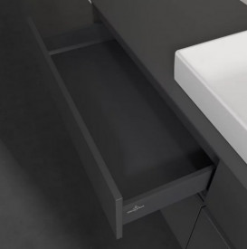 Тумба під раковину Villeroy & Boch Collaro 160х50 см із підсвічуванням МДФ глянсовий сірий C030B0FP