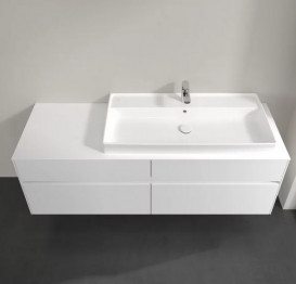 Тумба под раковину Villeroy & Boch Collaro 160х50 см с подсветкой ДСП матовый белый C030B0MS