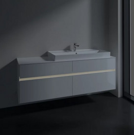 Тумба под раковину Villeroy & Boch Collaro 160х50 см с подсветкой ДСП матовый белый C030B0MS