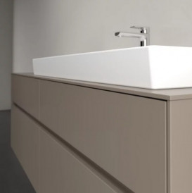 Тумба під раковину Villeroy & Boch Collaro 160х50 см із підсвічуванням ДСП трюфель сірий C030B0VG