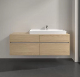 Тумба под раковину Villeroy & Boch Collaro 160х50 см с подсветкой ДСП северный дуб C030B0VJ