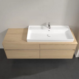 Тумба под раковину Villeroy & Boch Collaro 160х50 см с подсветкой ДСП северный дуб C030B0VJ