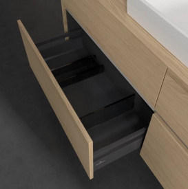 Тумба под раковину Villeroy & Boch Collaro 160х50 см с подсветкой ДСП северный дуб C030B0VJ