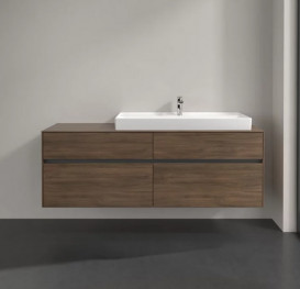 Тумба под раковину Villeroy & Boch Collaro 160х50 см с подсветкой ДСП дуб аризона C030B0VH