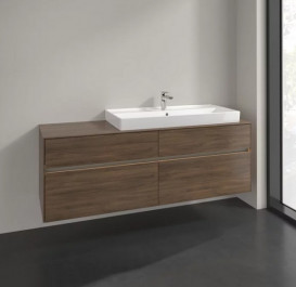 Тумба под раковину Villeroy & Boch Collaro 160х50 см с подсветкой ДСП дуб аризона C030B0VH