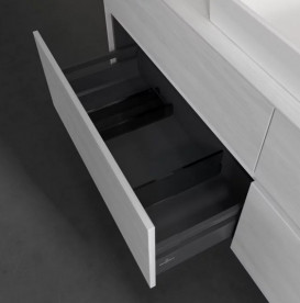 Тумба під раковину Villeroy & Boch Collaro 160х50 см із підсвічуванням ДСП біле дерево C030B0E8