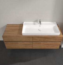 Тумба под раковину Villeroy & Boch Collaro 160х50 см с подсветкой ДСП дуб канзас C030B0RH