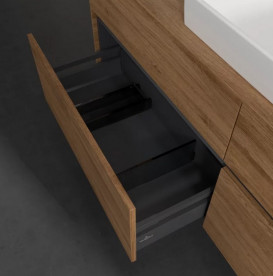 Тумба под раковину Villeroy & Boch Collaro 160х50 см с подсветкой ДСП дуб канзас C030B0RH