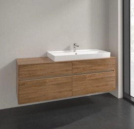 Тумба под раковину Villeroy & Boch Collaro 160х50 см с подсветкой ДСП дуб канзас C030B0RH