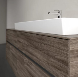 Тумба під раковину Villeroy & Boch Collaro 160х50 см із підсвічуванням ДСП кам'яний дуб C030B0RK