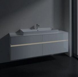 Тумба под раковину Villeroy & Boch Collaro 160х50 см с подсветкой МДФ глянцевый белый C031B0DH