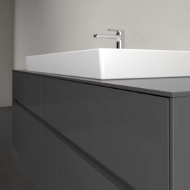 Тумба под раковину Villeroy & Boch Collaro 160х50 см с подсветкой МДФ глянцевый серый C031B0FP