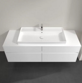 Тумба под раковину Villeroy & Boch Collaro 160х50 см с подсветкой ДСП матовый белый C031B0MS