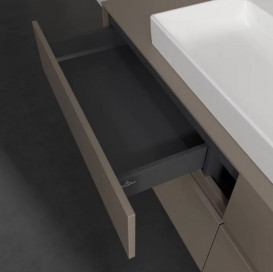 Тумба під раковину Villeroy & Boch Collaro 160х50 см із підсвічуванням ДСП трюфель сірий C031B0VG
