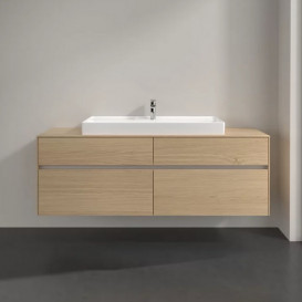 Тумба под раковину Villeroy & Boch Collaro 160х50 см с подсветкой ДСП северный дуб C031B0VJ