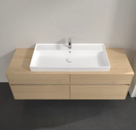 Тумба под раковину Villeroy & Boch Collaro 160х50 см с подсветкой ДСП северный дуб C031B0VJ