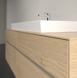 Тумба под раковину Villeroy & Boch Collaro 160х50 см с подсветкой ДСП северный дуб C031B0VJ