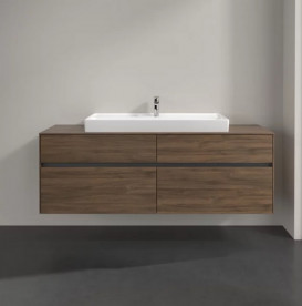 Тумба под раковину Villeroy & Boch Collaro 160х50 см с подсветкой ДСП дуб аризона C031B0VH