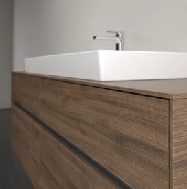 Тумба под раковину Villeroy & Boch Collaro 160х50 см с подсветкой ДСП дуб аризона C031B0VH