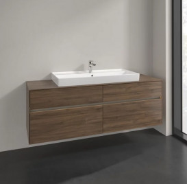 Тумба под раковину Villeroy & Boch Collaro 160х50 см с подсветкой ДСП дуб аризона C031B0VH