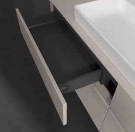 Тумба під раковину Villeroy & Boch Collaro 160х50 см із підсвічуванням ДСП м'який сірий C031B0VK