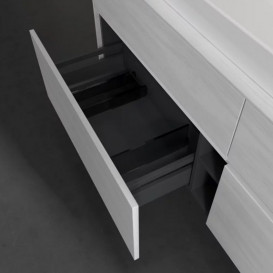 Тумба под раковину Villeroy & Boch Collaro 160х50 см с подсветкой ДСП белое дерево C031B0E8