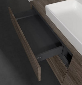 Тумба под раковину Villeroy & Boch Collaro 160х50 см с подсветкой ДСП каменный дуб C031B0RK