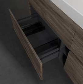 Тумба под раковину Villeroy & Boch Collaro 160х50 см с подсветкой ДСП каменный дуб C031B0RK