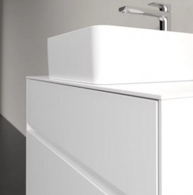 Тумба під раковину Villeroy & Boch Collaro 80х50 см із підсвічуванням МДФ глянсовий білий C037B0DH