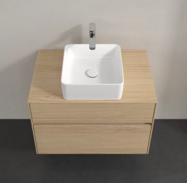 Тумба под раковину Villeroy & Boch Collaro 80х50 см с подсветкой ДСП северный дуб C037B0VJ