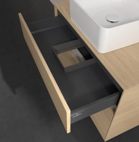 Тумба под раковину Villeroy & Boch Collaro 80х50 см с подсветкой ДСП северный дуб C037B0VJ