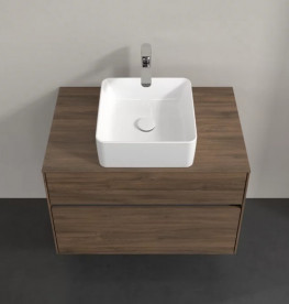 Тумба під раковину Villeroy & Boch Collaro 80х50 см з підсвічуванням ДСП дуб аризона C037B0VH