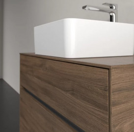 Тумба під раковину Villeroy & Boch Collaro 80х50 см з підсвічуванням ДСП дуб аризона C037B0VH